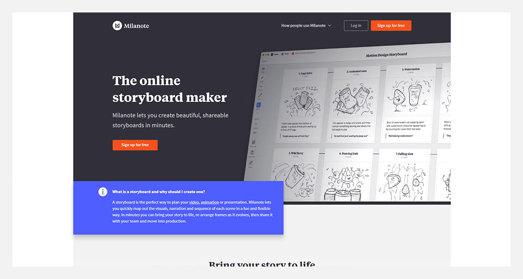 Milanote - The Online Storyboard Maker