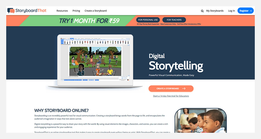 StoryboardThat - Free Storyboarding Software