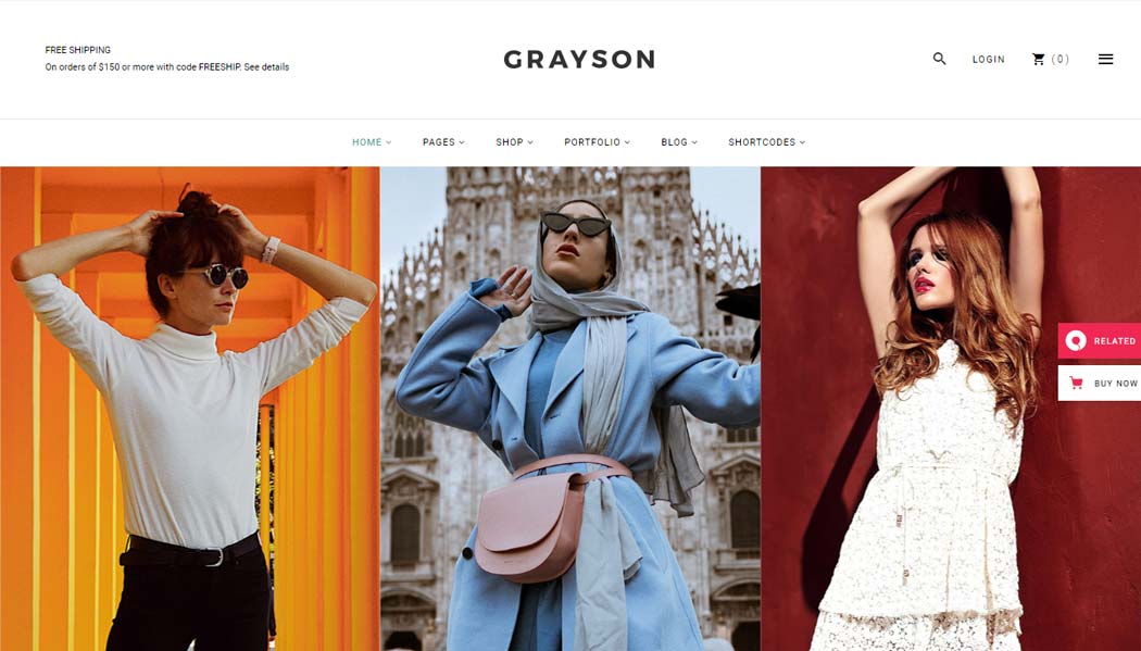 Grayson Clothing Shop Theme