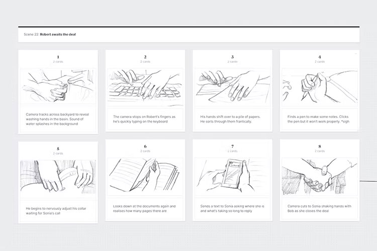 Video Storyboard Template by Milanote