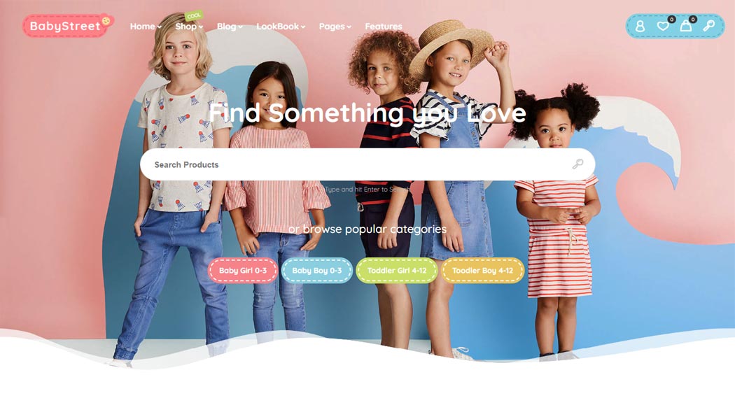 WooCommerce Theme for Kids Toys and Clothes Shops