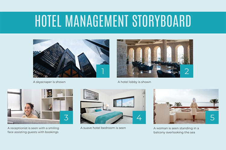 Hotel Management Storyboard Template