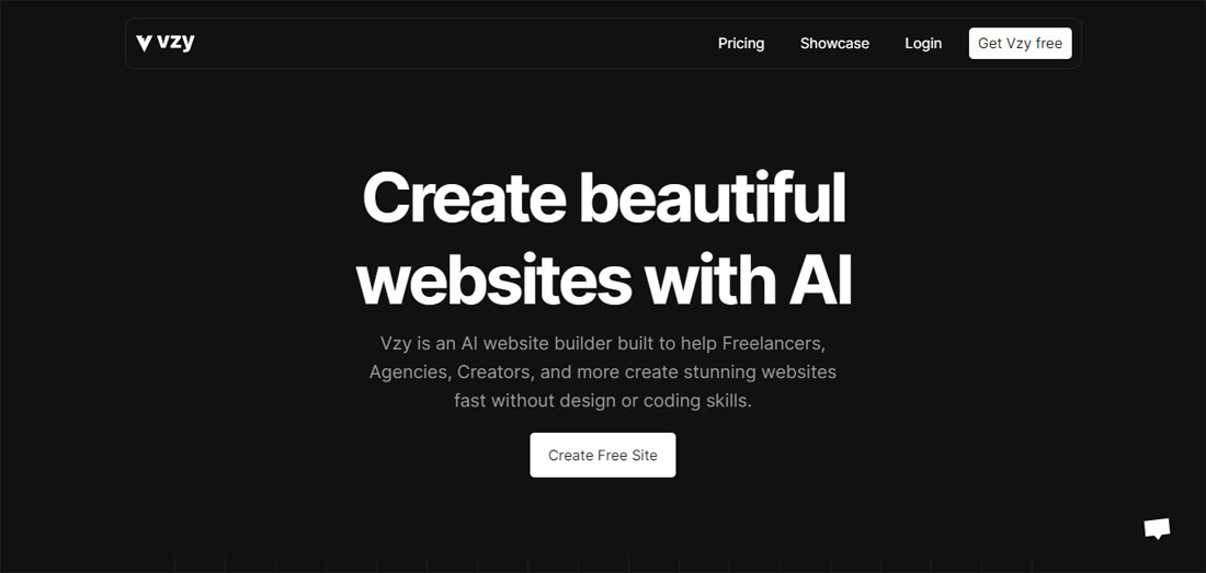 Vzy – Easiest website builder