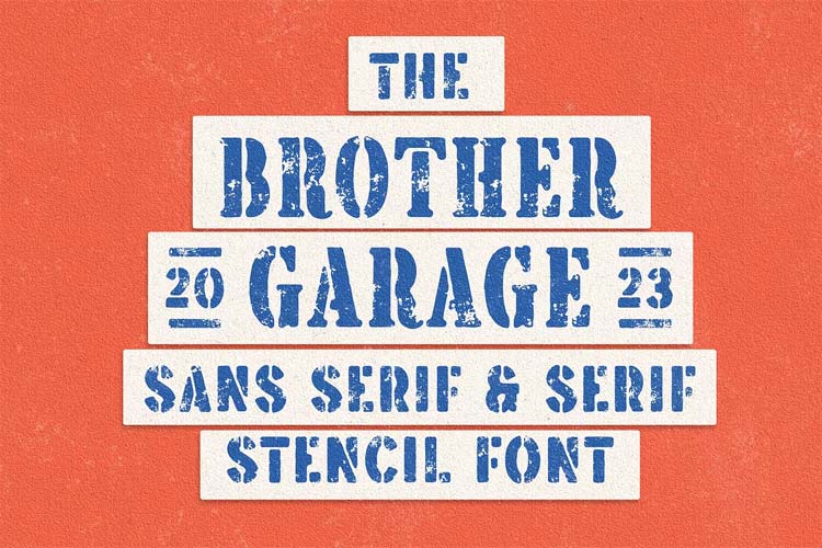 Brother Garage Display Font