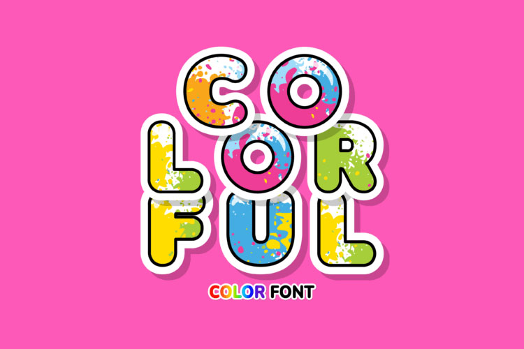 Colorful Font