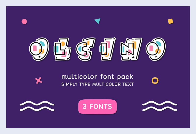 OLCINO Multicolor SVG Font