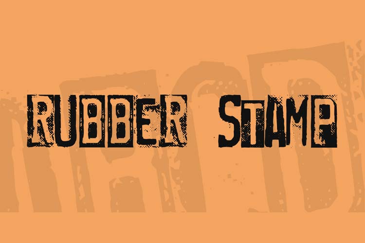 Rubber Stamp Font Free