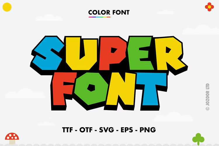 Super Color SVG Font