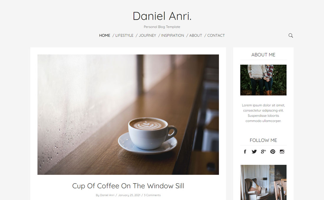 Anri - Personal Blog Template