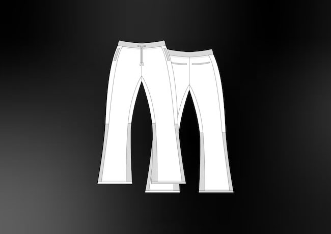 Flared Joggers Mockup