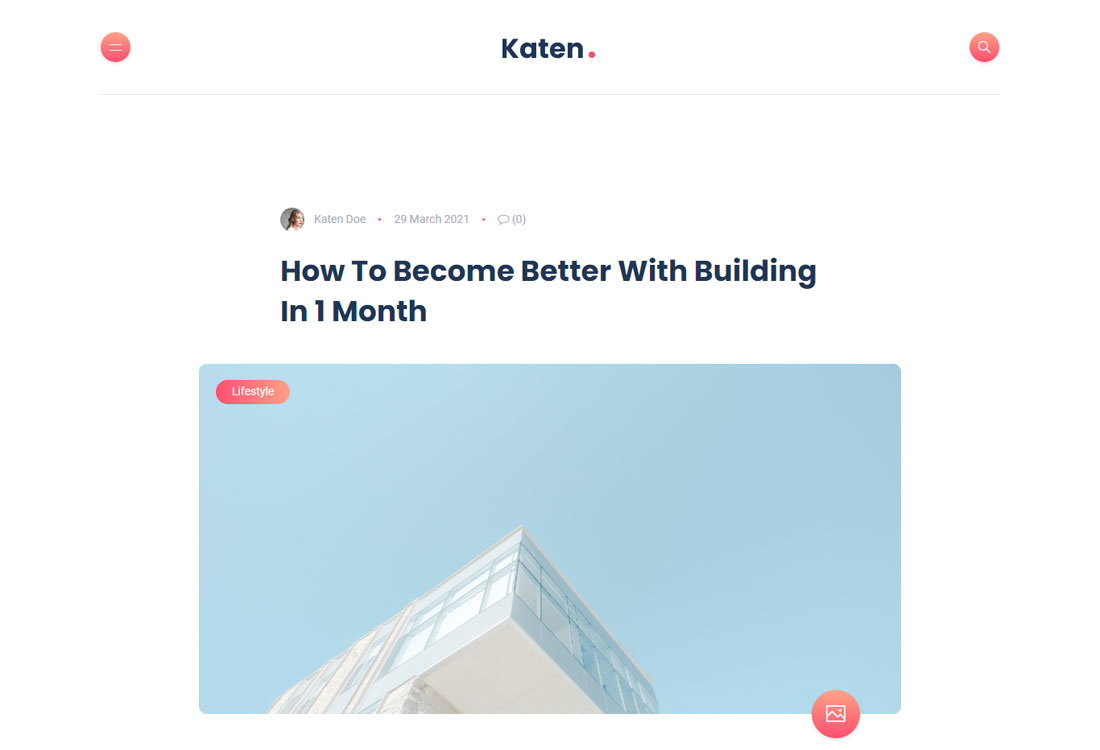 Katen - Minimal Blog & Magazine HTML Template