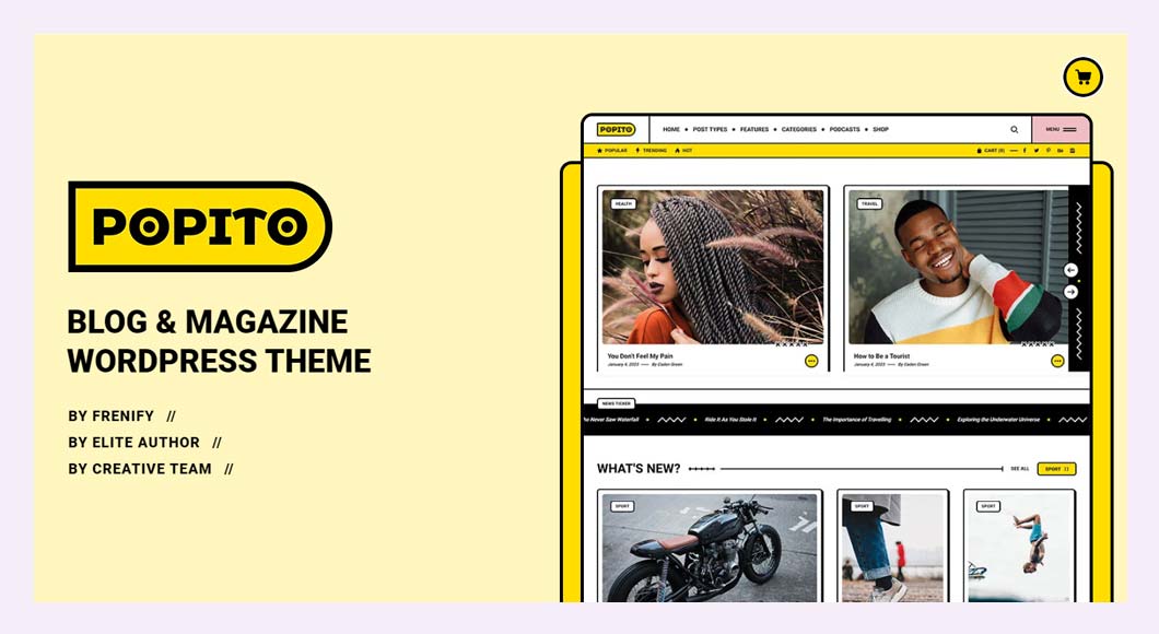 Popito Personal Blog & Magazine WordPress Themes